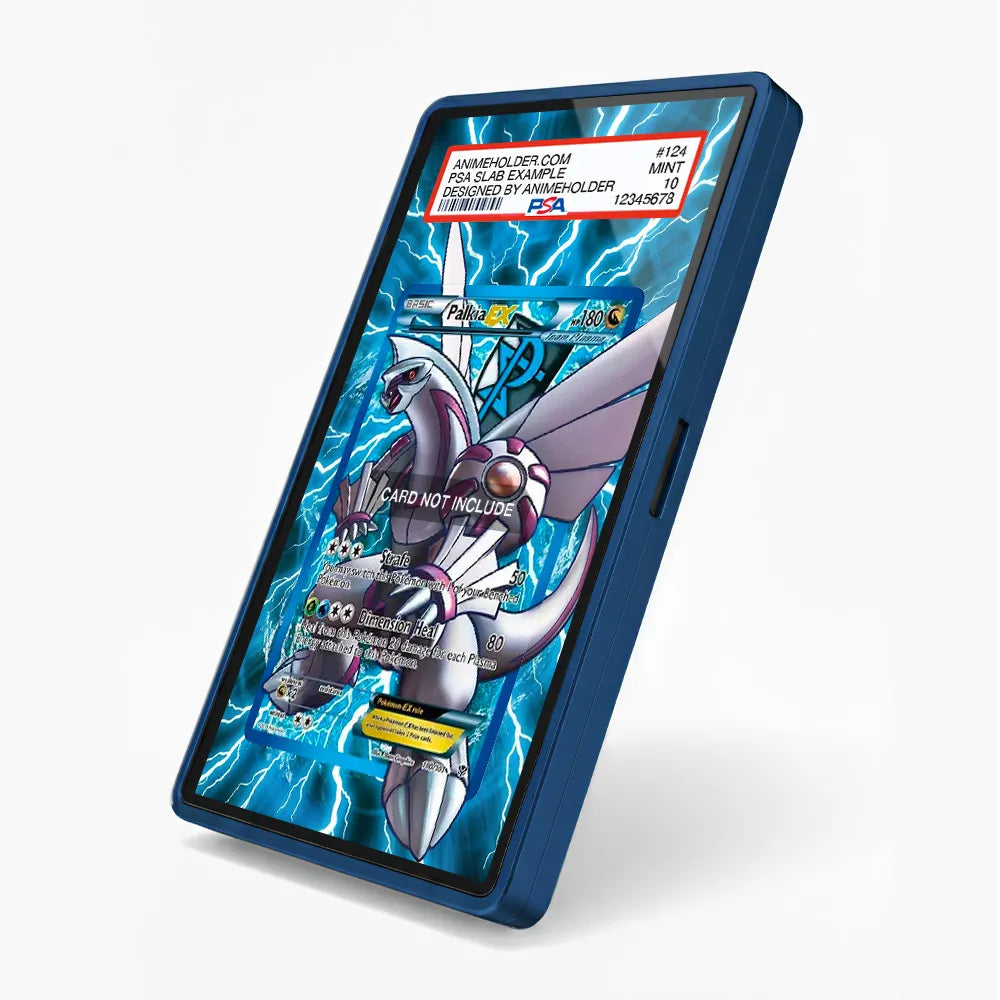 PalkiaEX 100-101 Plasma Storm Extended Art Display Cases - PSA Slab Case - Side View