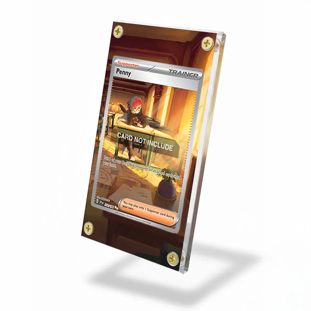 Penny 252-198 SIR SAR Scarlet & Violet Base Set Extended Art Display Cases - Screws Case - Side View