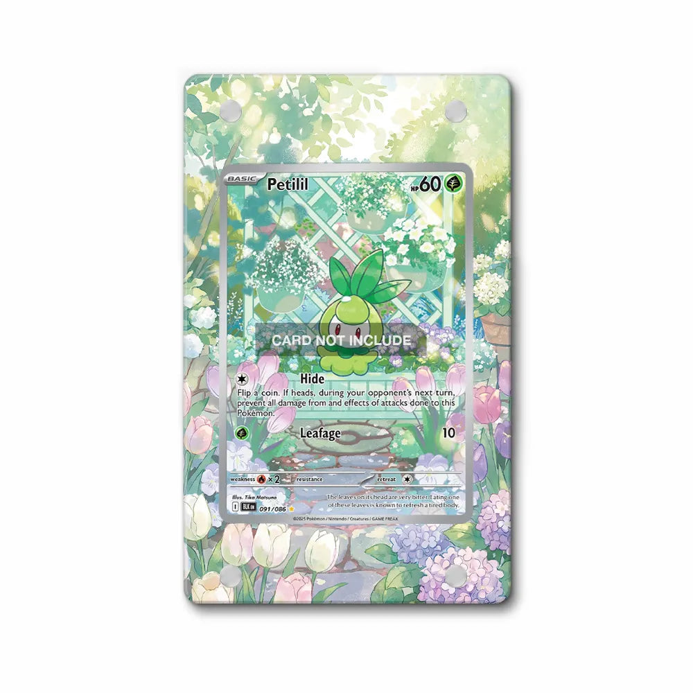 Petilil 091-086 Black Bolt Pokemon Cards Extended Art Display Cases - PSA Slab Case - Front View