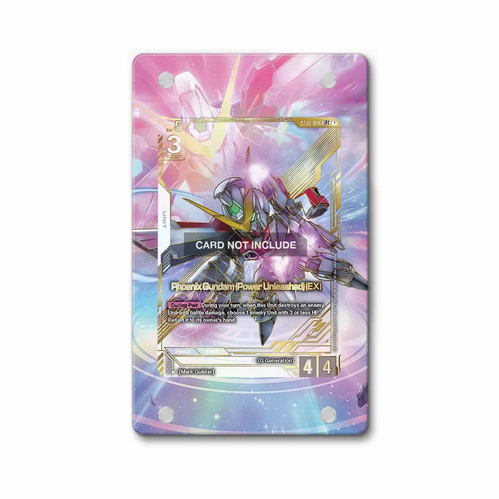 Phoenix Gundam Power Unleashed EX ST10-006 G Generation One Piece Cards Custom Art Display Cases - Magnetic Case - Front View