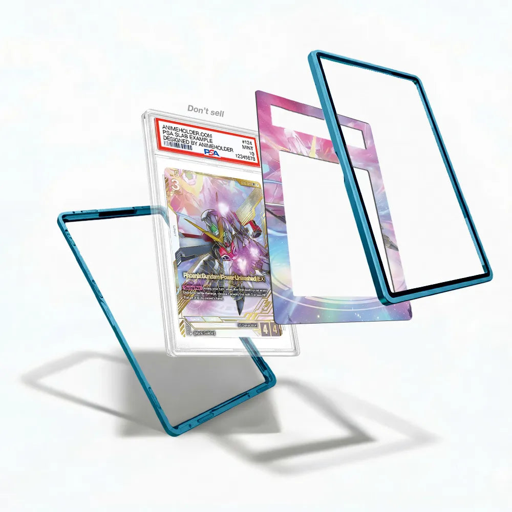 Phoenix Gundam Power Unleashed EX ST10-006 G Generation One Piece Cards Custom Art Display Cases - PSA Slab Case - Detail View