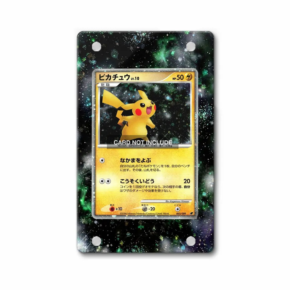 Pikachu-Holo 003-009 2008 11th Movie Commemoration Pokemon Cards Extended Art Display Cases - Magnetic Case - Front View