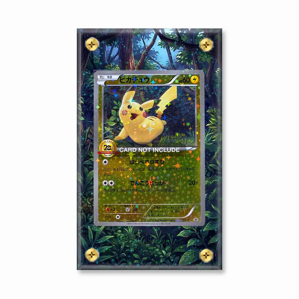 Pikachu-Holo XY-P Battle Festa Pokemon Cards Extended Art Display Cases - Screws Case - Front View