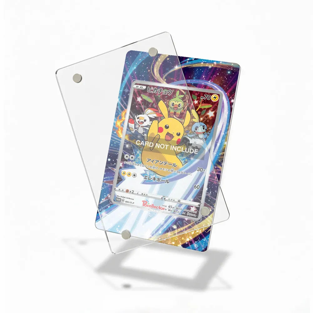 Pikachu 001 S-P Promo JP Extended Art Display Cases - Magnetic Case - Detail View