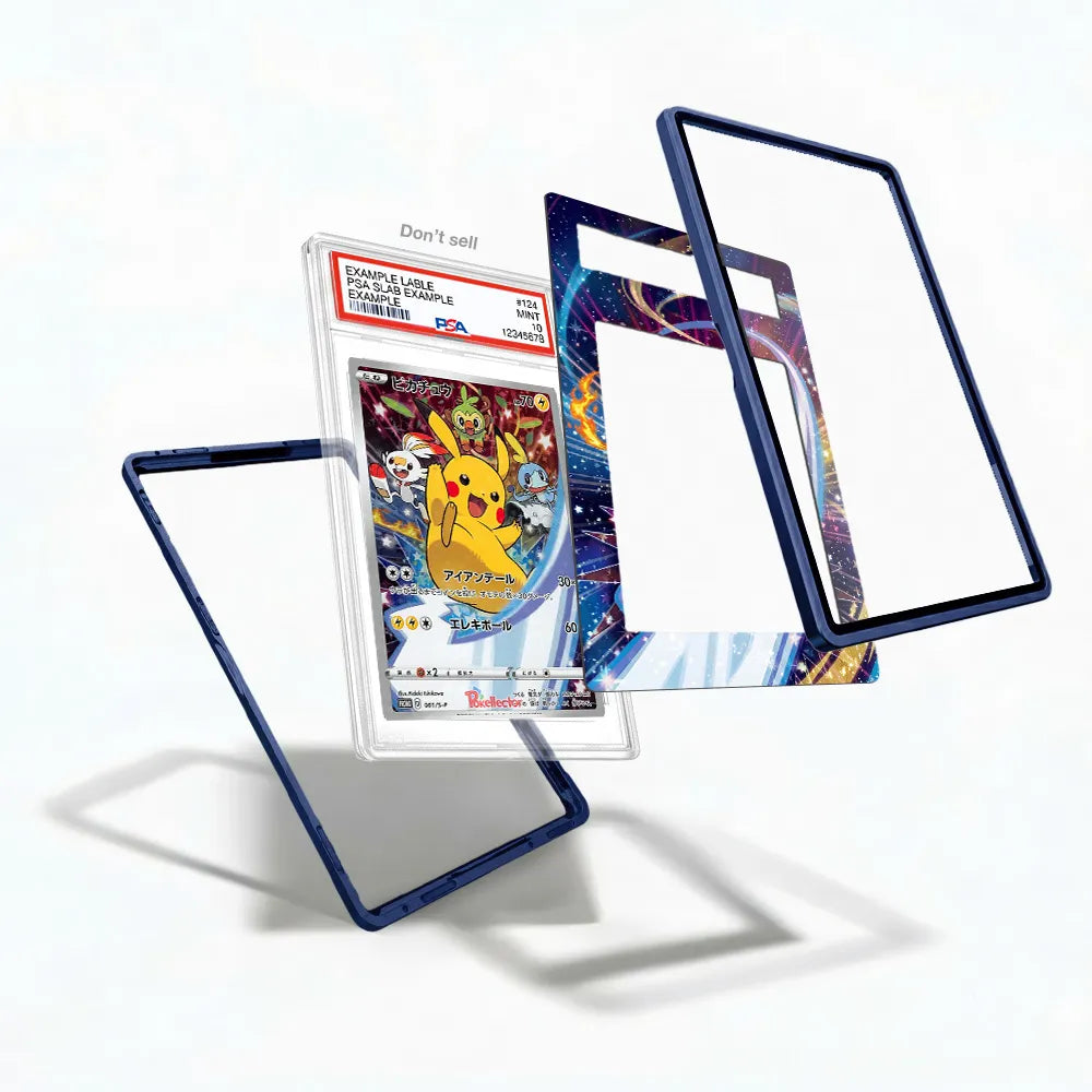 Pikachu 001 S-P Promo JP Extended Art Display Cases - PSA Slab Case - Detail View
