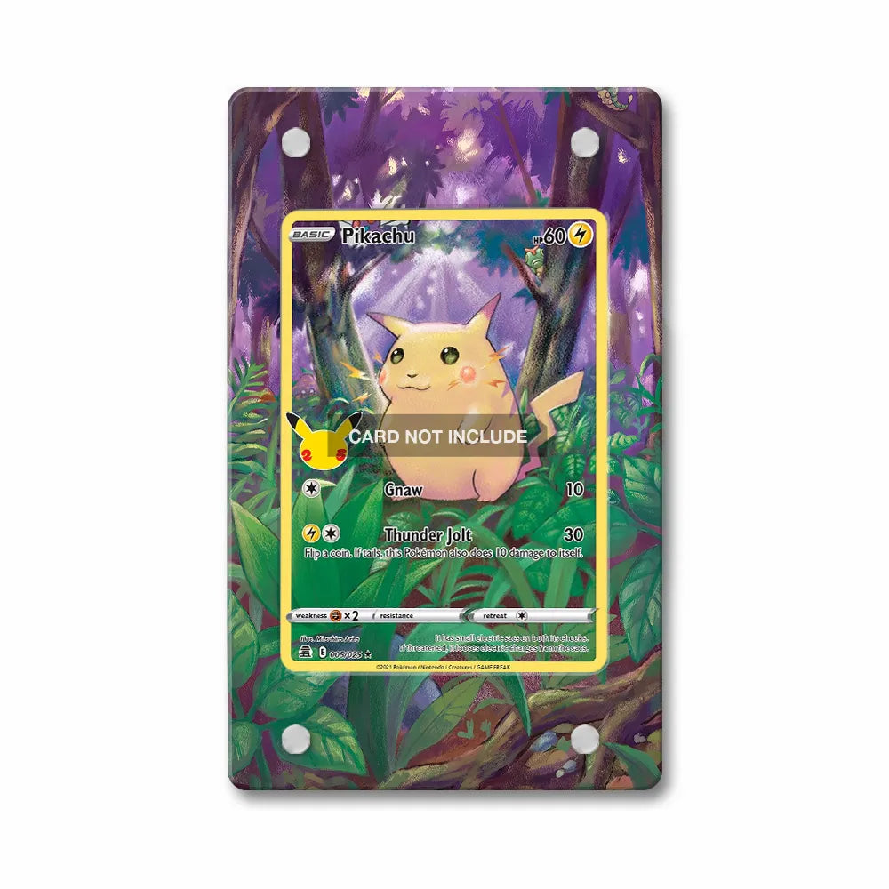 Pikachu 005-025 Holo Rare Celebrations Extended Art Display Cases - PSA Slab Case - Front View