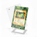 Pikachu 025 Japanese Base Set Pokemon Cards Custom Art Display Cases - Magnetic Case - Detail View
