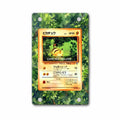 Pikachu 025 Japanese Base Set Pokemon Cards Custom Art Display Cases - Magnetic Case - Front View