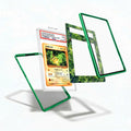 Pikachu 025 Japanese Base Set Pokemon Cards Custom Art Display Cases - PSA Slab Case - Detail View