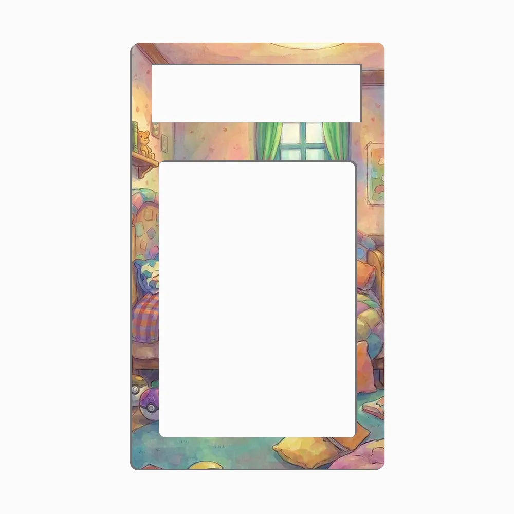 Pikachu 028-128 30th Anniversary Collection Pokemon Cards Custom Art Display Cases - PSA Metal Art Only - Front View