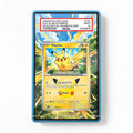 Pikachu 037-128 30th Anniversary Pokemon Cards Extended Art Display Cases - PSA Slab Case - Front View