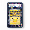 Pikachu 044-128 30th Anniversary Pokemon Cards Extended Art Display Cases - PSA Slab Case - Front View