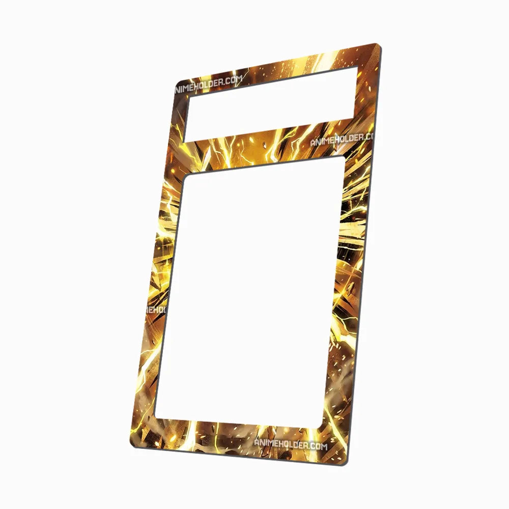 Pikachu 052-128 30th Anniversary Pokemon Cards Extended Art Display Cases - PSA Metal Art Only - Side View