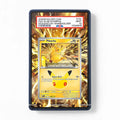 Pikachu 052-128 30th Anniversary Pokemon Cards Extended Art Display Cases - PSA Slab Case - Front View