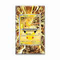 Pikachu 052-128 30th Anniversary Pokemon Cards Extended Art Display Cases - Screws Case - Front View