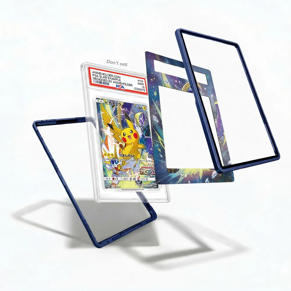 Pikachu 061-SM-P Card Festa Pokemon Cards Custom Art Display Cases - PSA Slab Case - Detail View