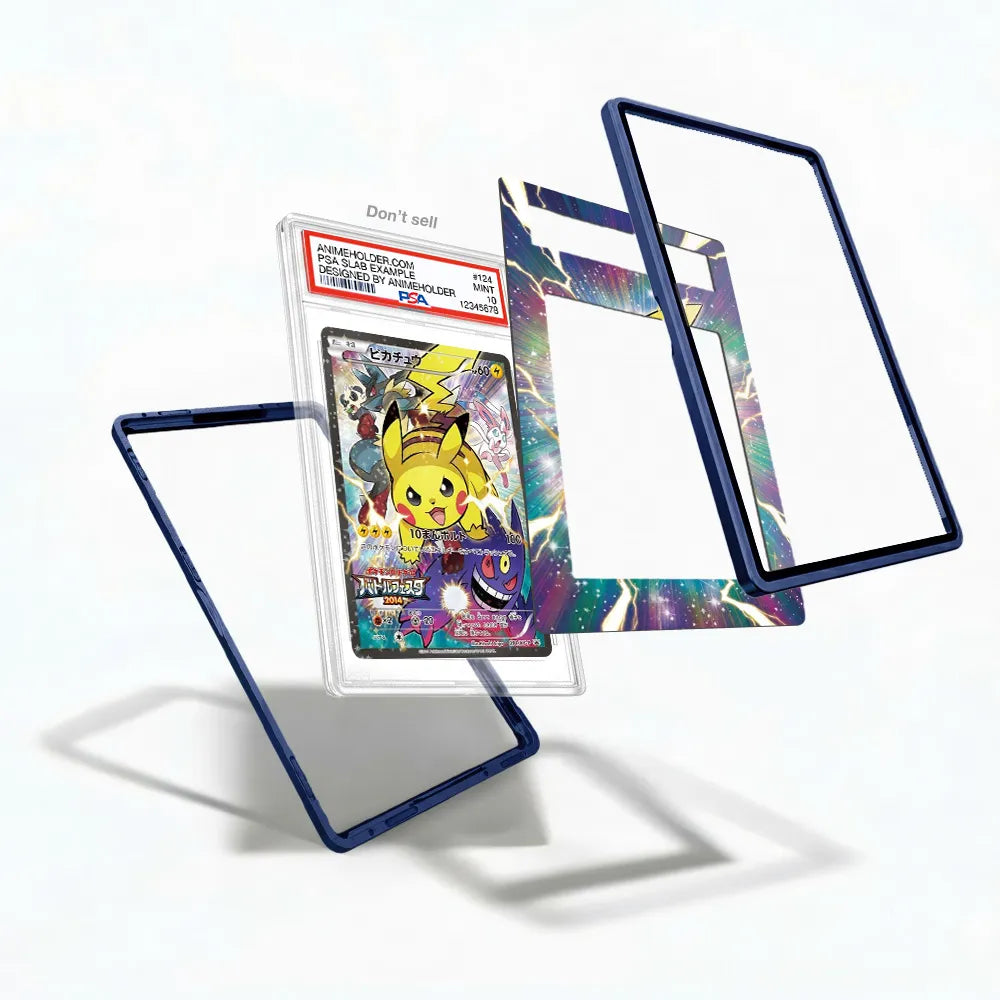 Pikachu 090-XY-P Promo-Battle Festa Pokemon Cards Custom Art Display Cases - PSA Slab Case - Detail View