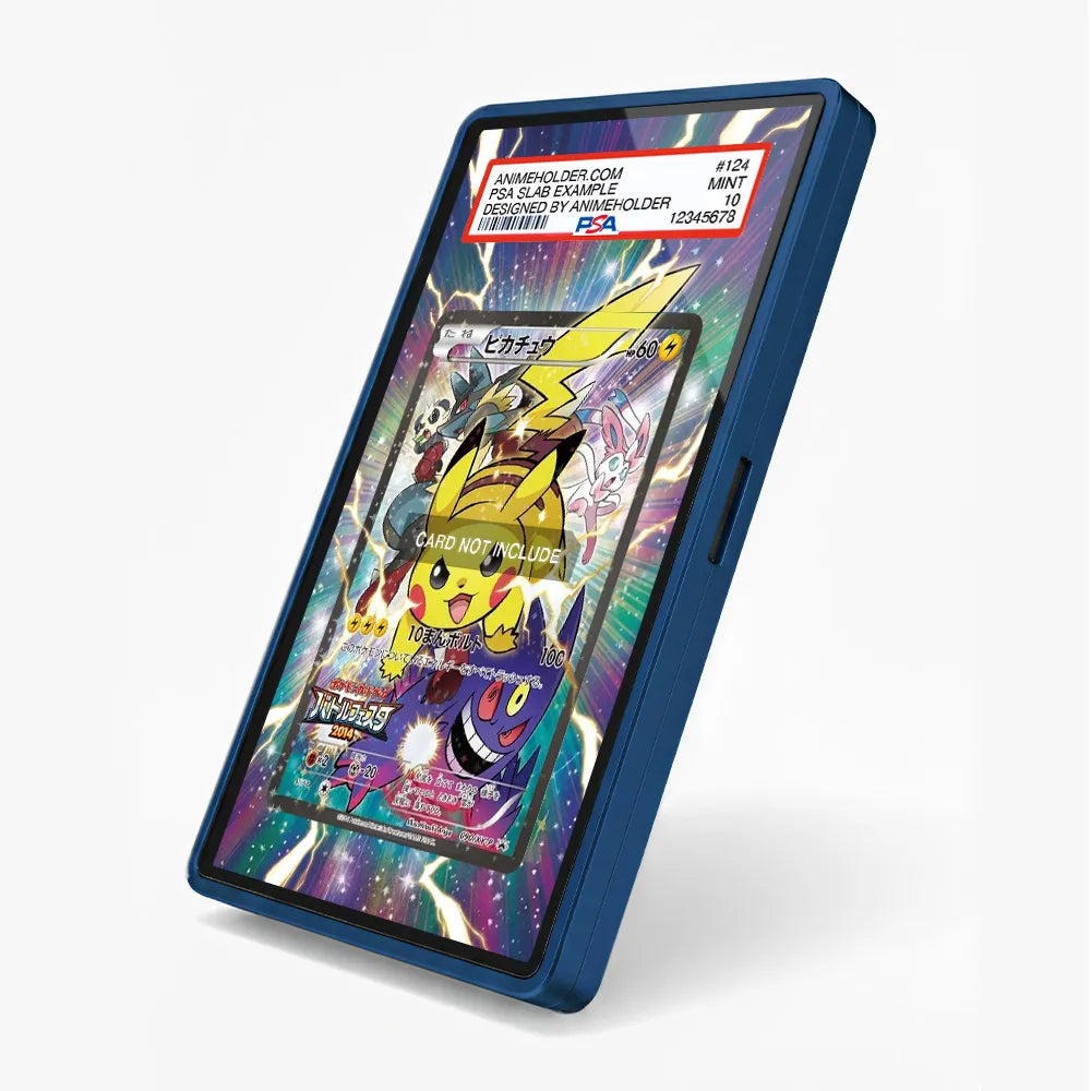Pikachu 090-XY-P Promo-Battle Festa Pokemon Cards Custom Art Display Cases - PSA Slab Case - Side View
