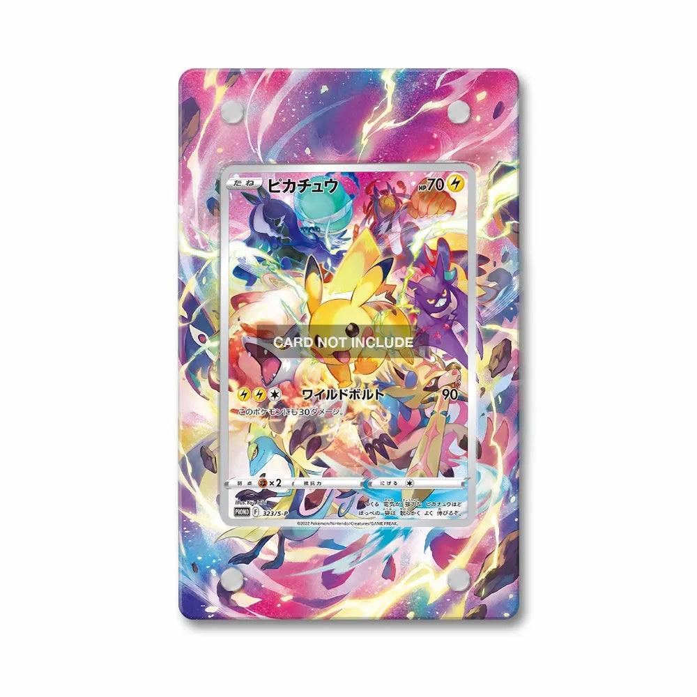 Pikachu 160-159 SIR SAR Crown Zenith Extended Art Display Cases - Magnetic Case - Front View
