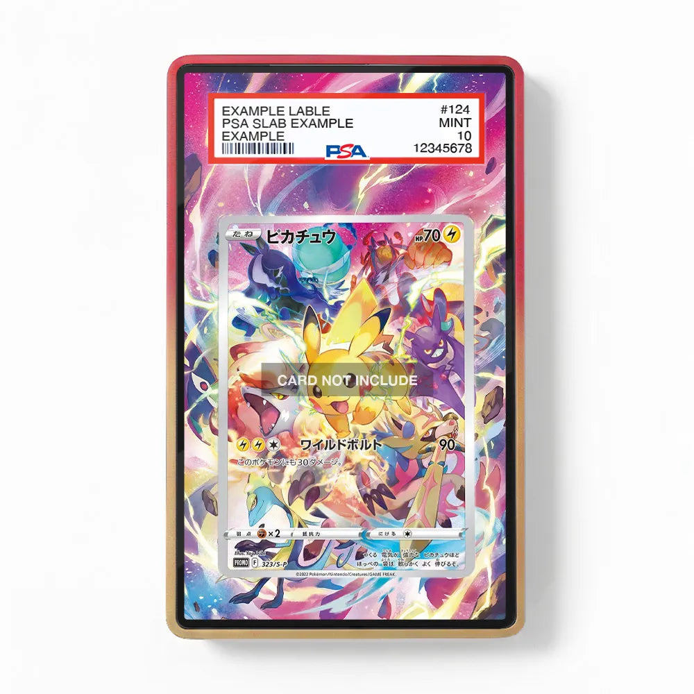 Pikachu 160-159 SIR SAR Crown Zenith Extended Art Display Cases - PSA Slab Case - Front View