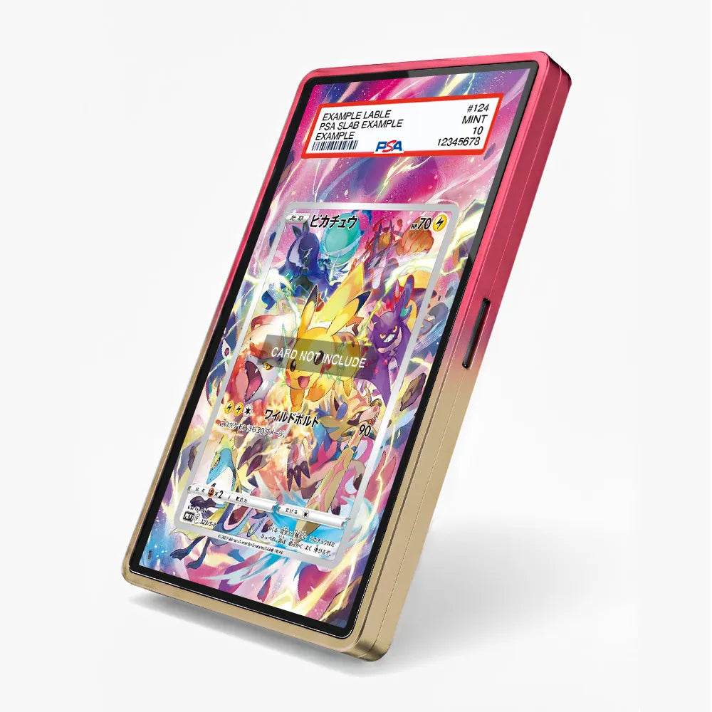Pikachu 160-159 SIR SAR Crown Zenith Extended Art Display Cases - PSA Slab Case - Side View
