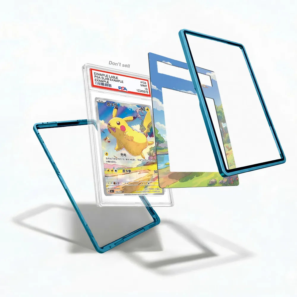 Pikachu 170-151 AR Collect 151 Journey Chinese Exclusive Extended Art Display Cases - PSA Slab Case - Detail View