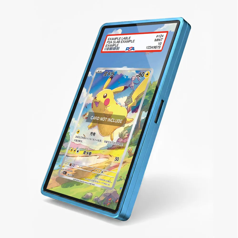 Pikachu 170-151 AR Collect 151 Journey Chinese Exclusive Extended Art Display Cases - PSA Slab Case - Side View