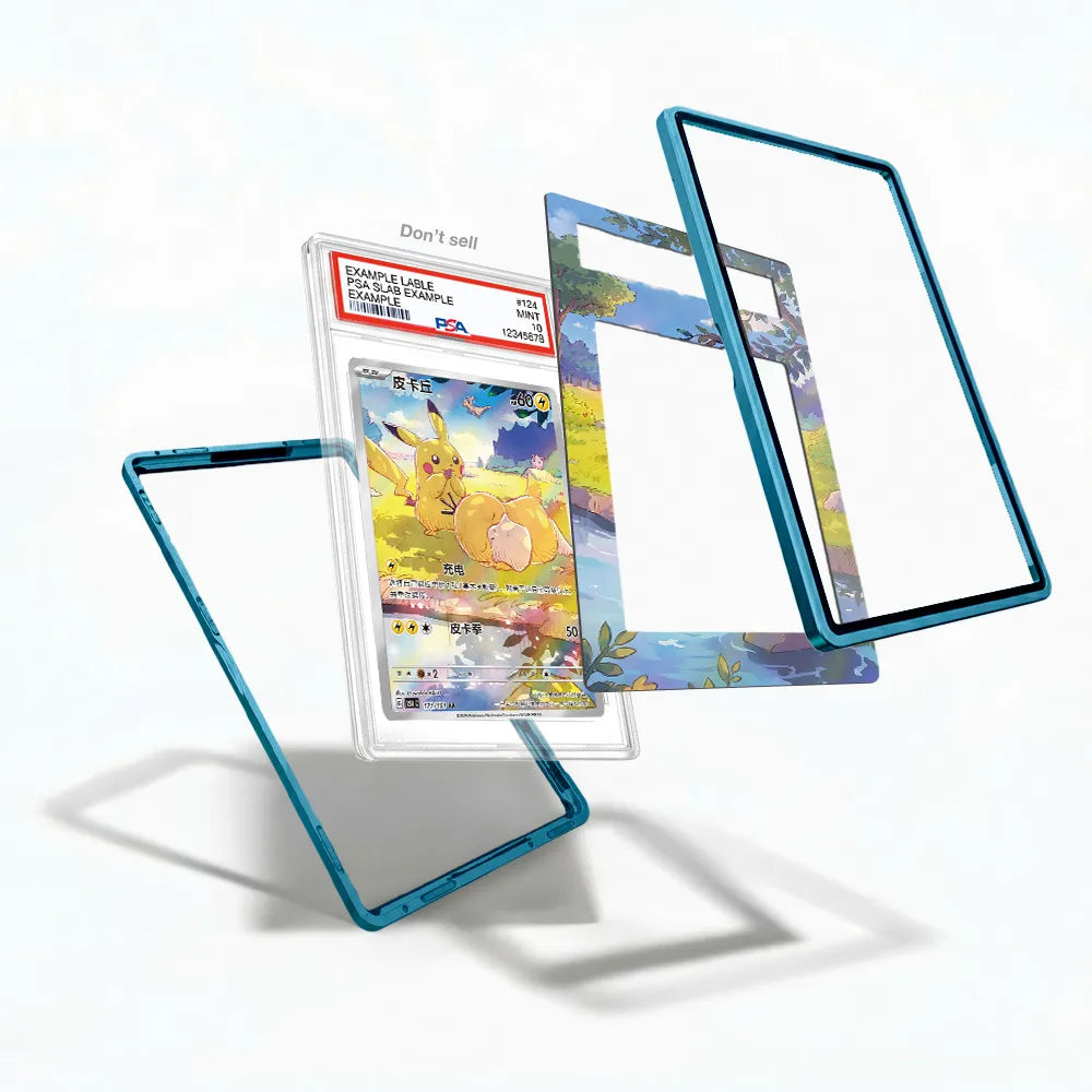 Pikachu 171-151 AR Collect 151 Journey Chinese Exclusive Extended Art Display Cases - PSA Slab Case - Detail View