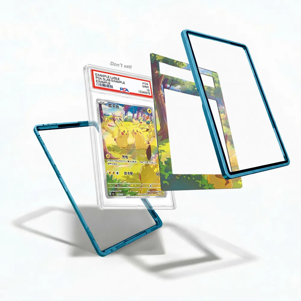 Pikachu 173-151 AR Collect 151 Journey Chinese Exclusive Extended Art Display Cases - PSA Slab Case - Detail View