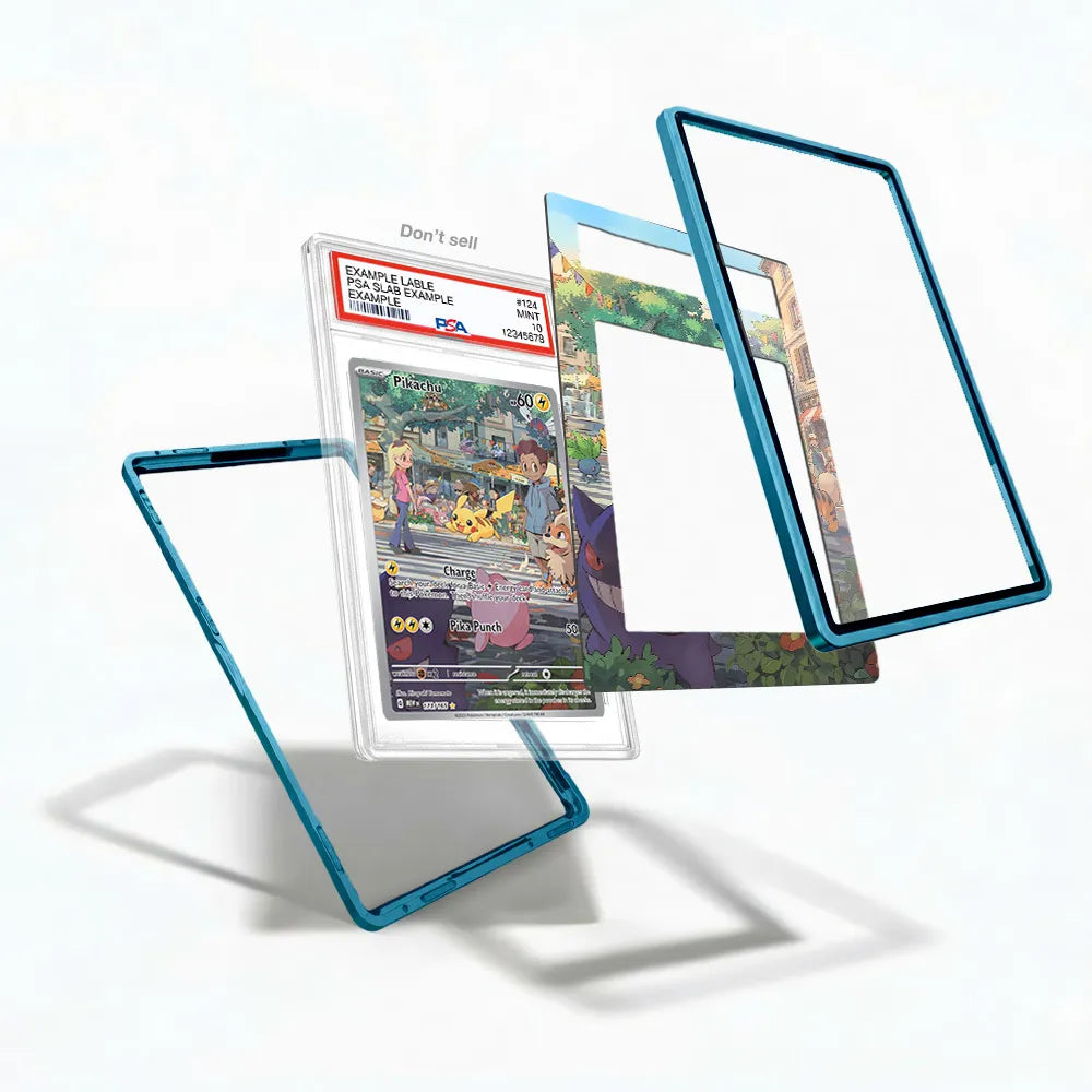 Pikachu 173-165 IR AR Pokemon 151 Extended Art Display Cases - PSA Slab Case - Detail View