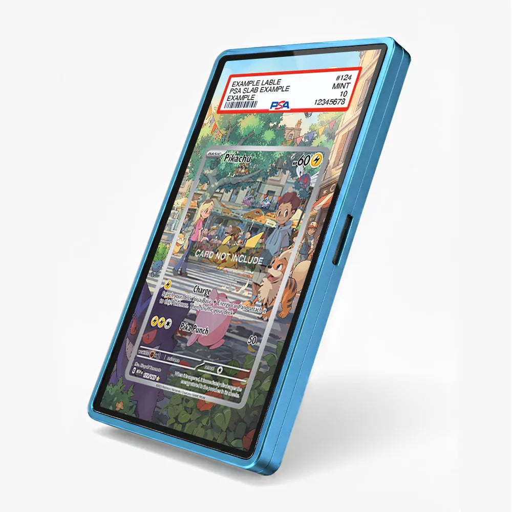Pikachu 173-165 IR AR Pokemon 151 Extended Art Display Cases - PSA Slab Case - Side View