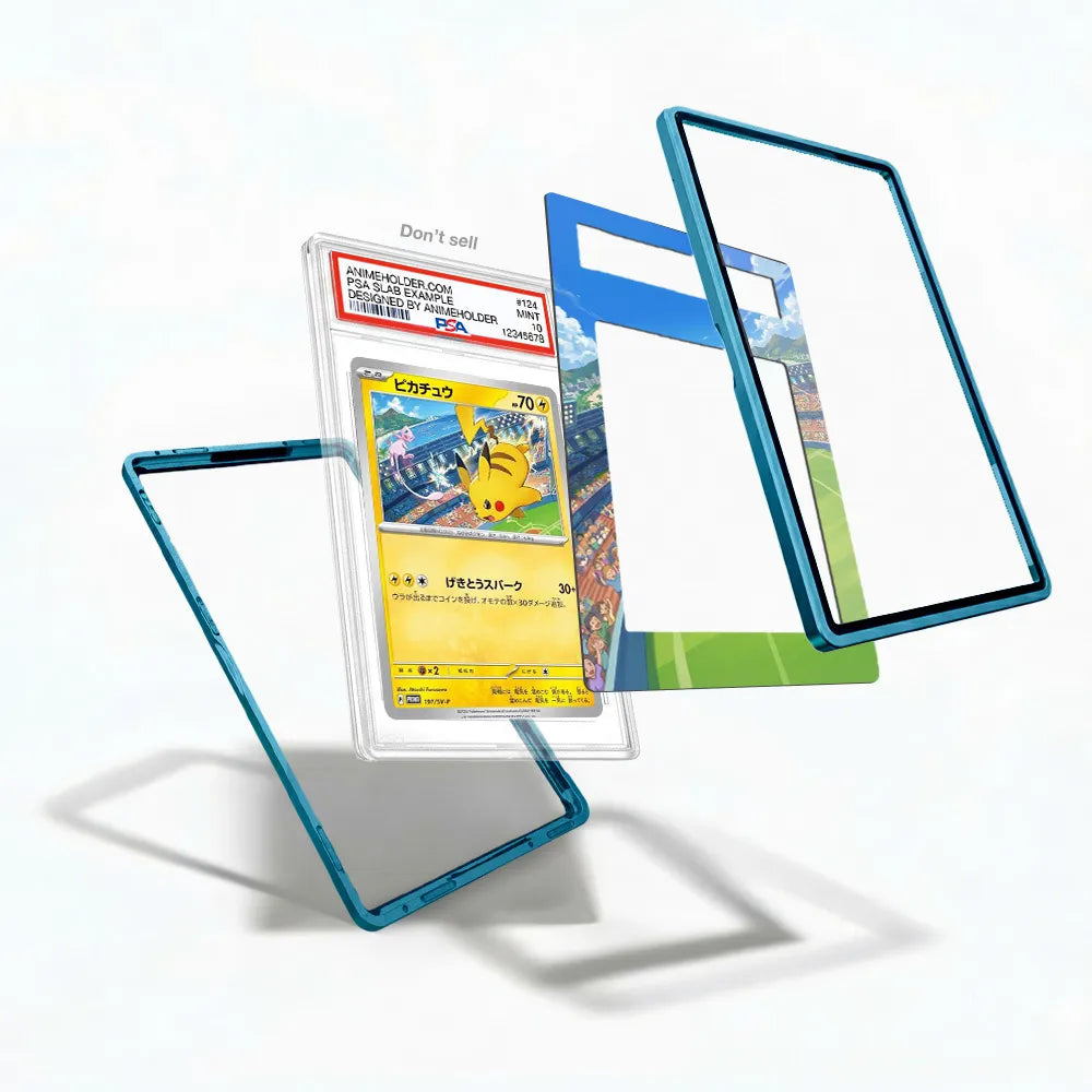 Pikachu 190-SVP EN World Championships Pokemon Cards Custom Art Display Cases - PSA Slab Case - Detail View