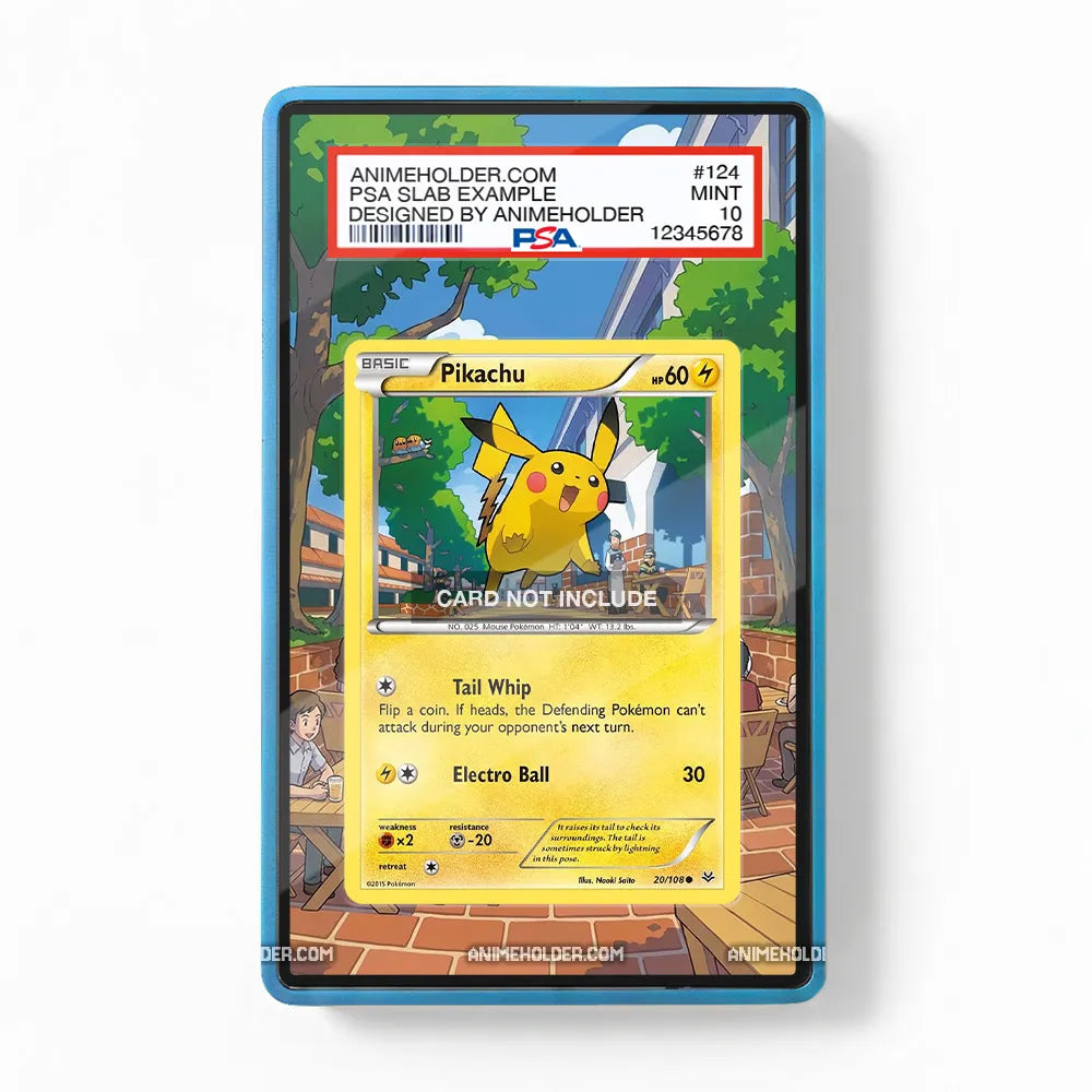 Pikachu 20-108 Build-A-Bear Workshop Promo Roaring Skies Extended Art Display Cases - PSA Slab Case - Front View