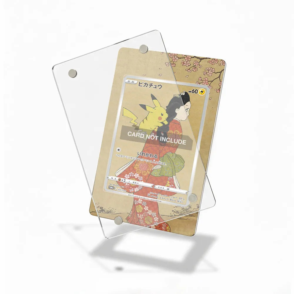 Pikachu 227 S-P Promo JP Extended Art Display Cases - Magnetic Case - Detail View