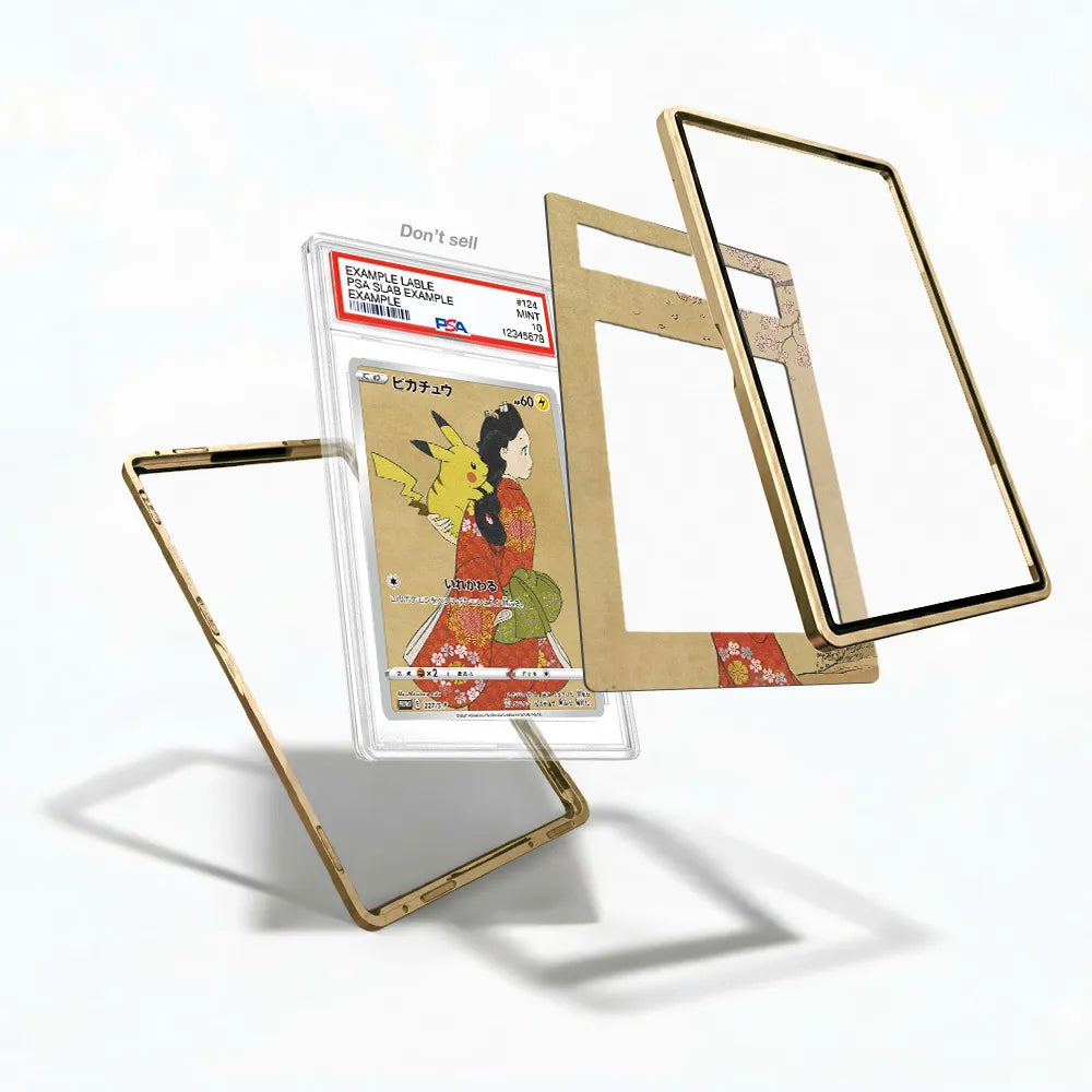 Pikachu 227 S-P Promo JP Extended Art Display Cases - PSA Slab Case - Detail View
