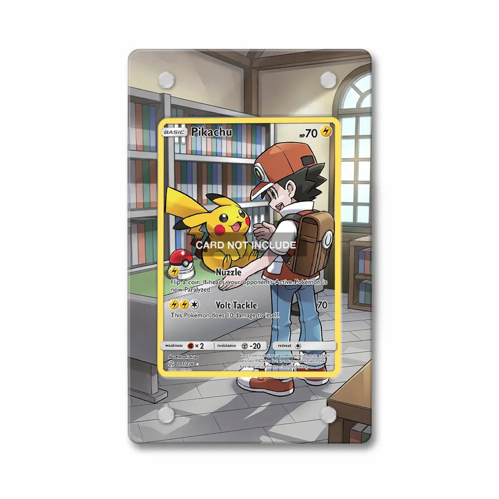 Pikachu 241-236 Unified Minds Extended Art Display Cases - PSA Slab Case - Front View