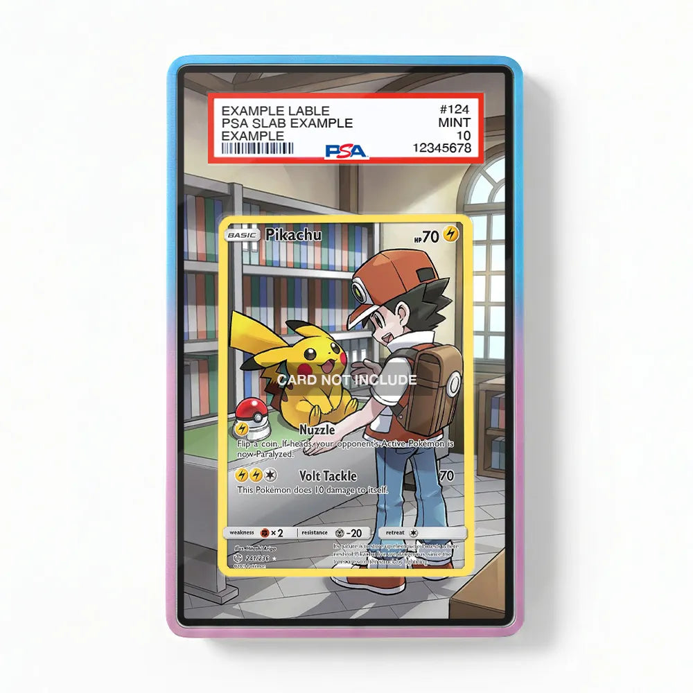 Pikachu 241-236 Unified Minds Extended Art Display Cases - PSA Slab Case - Front View