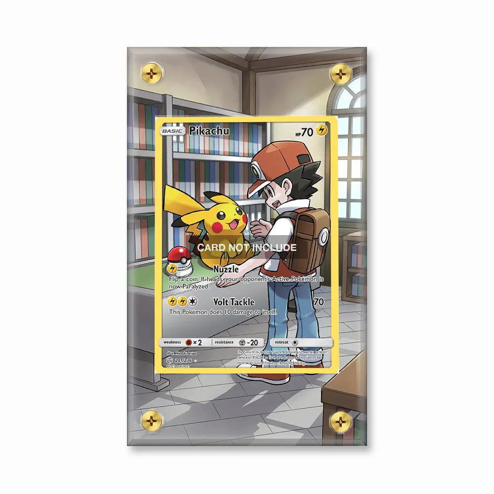 Pikachu 241-236 Unified Minds Extended Art Display Cases - Screws Case - Front View
