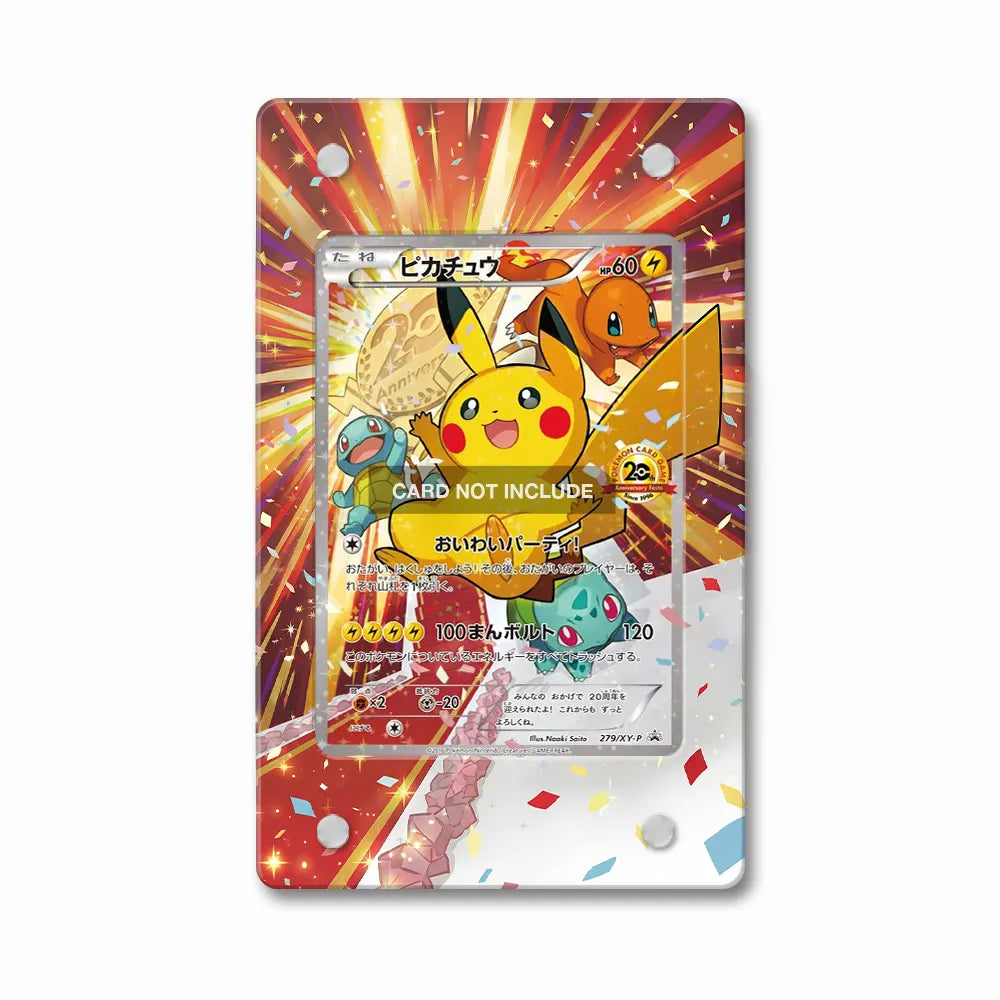 Pikachu 279 XY-P Promo JP Extended Art Display Cases - Magnetic Case - Front View