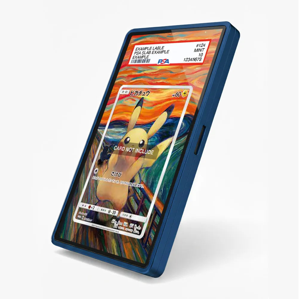 Pikachu 288 SM-P Munch Scream Promo Extended Art Display Cases - PSA Slab Case - Side View