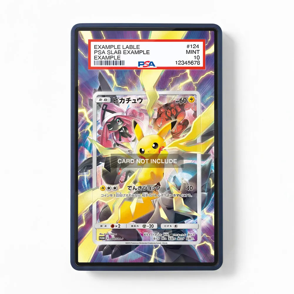 Pikachu 400 SM-P Battle Festa Promo JP Extended Art Display Cases - PSA Slab Case - Front View