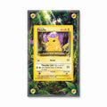 Pikachu 58-102 Base Set Pokemon Cards Custom Art Display Cases - Screws Case - Front View