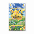 Pikachu RC29-RC32 Generations Pokemon Cards Extended Art Display Cases - Screws Case - Front View