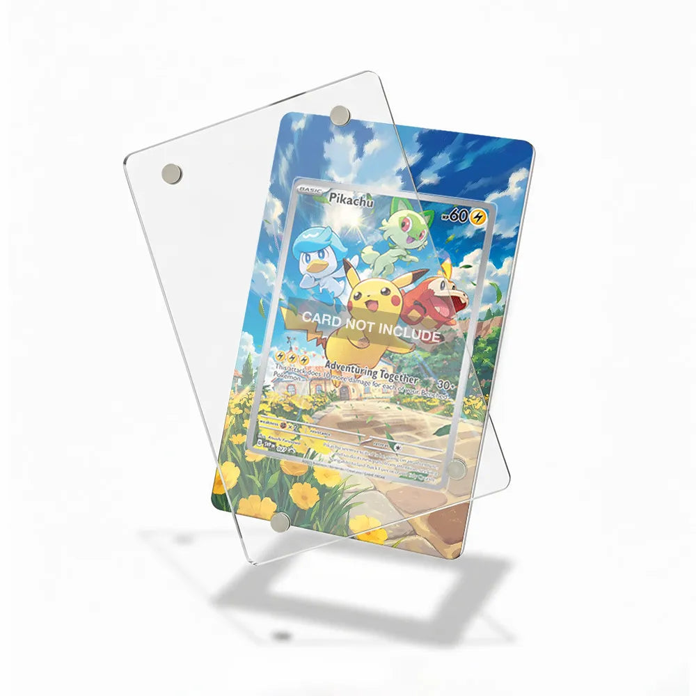 Pikachu SVP 027 Promo Extended Art Display Cases - Magnetic Case - Detail View