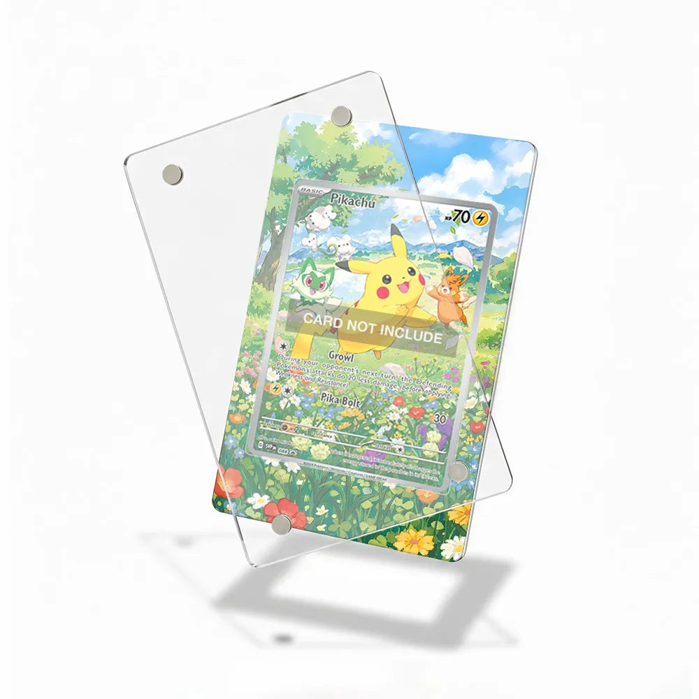 Pikachu SVP 088 Promo Extended Art Display Cases - Magnetic Case - Detail View