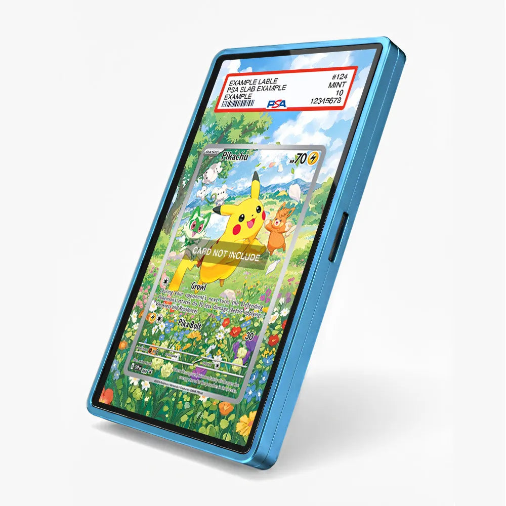 Pikachu SVP 088 Promo Extended Art Display Cases - PSA Slab Case - Side View
