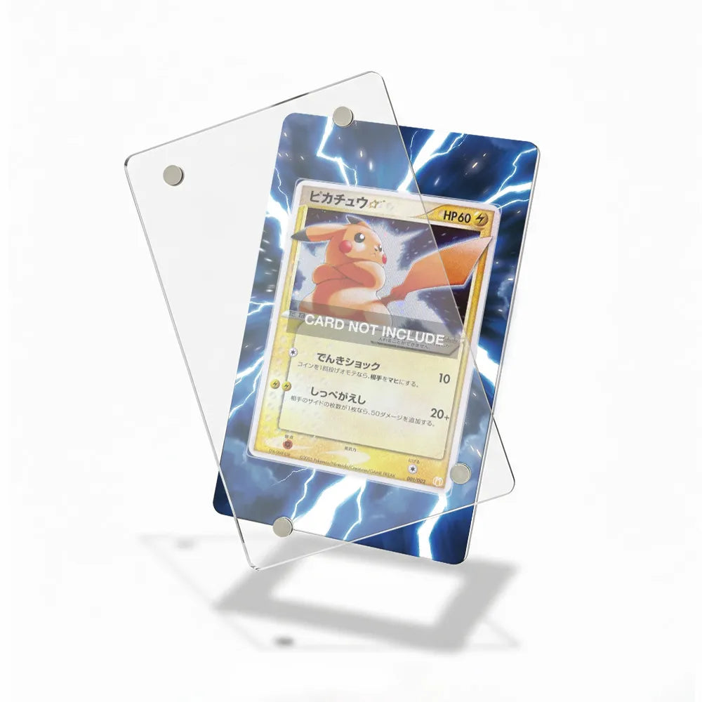 Pikachu Star 041-052 Holon Phantom Extended Art Display Cases - Magnetic Case - Detail View