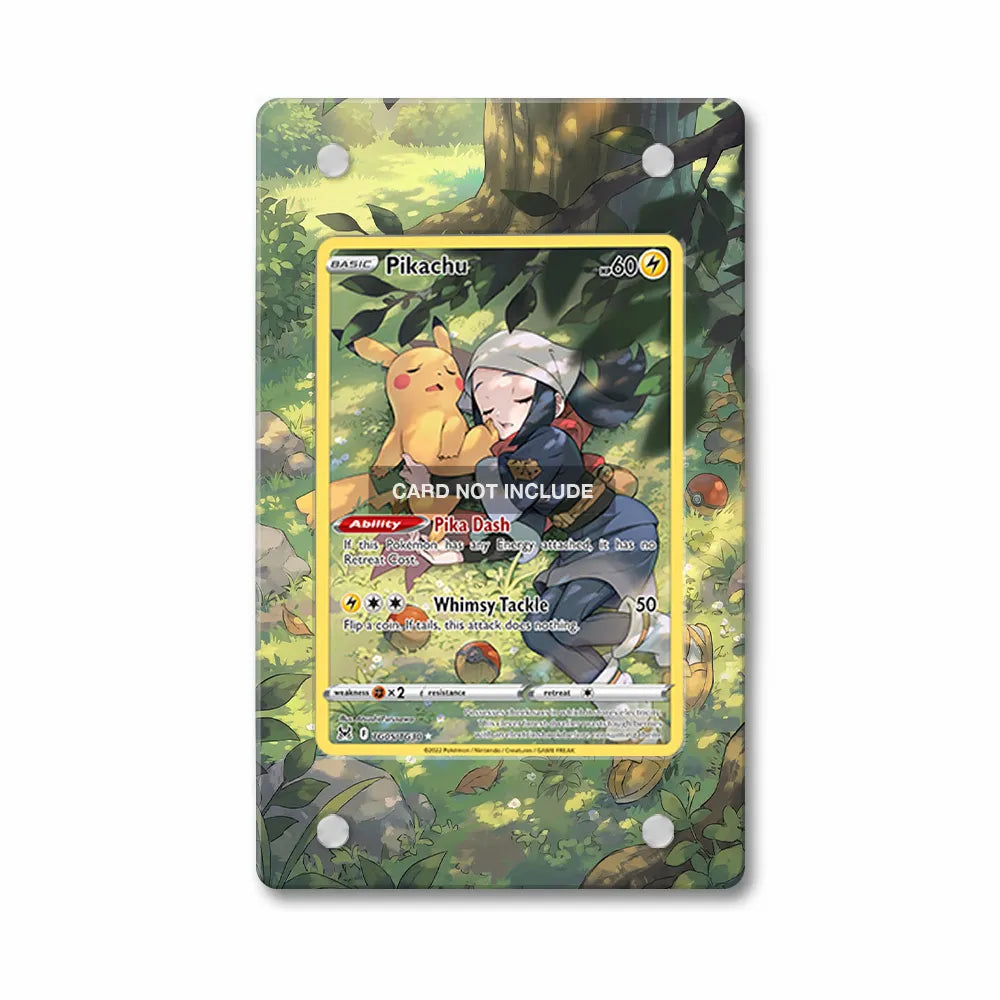 Pikachu TG05 Trainer Gallery Lost Origin Extended Art Display Cases - PSA Slab Case - Front View