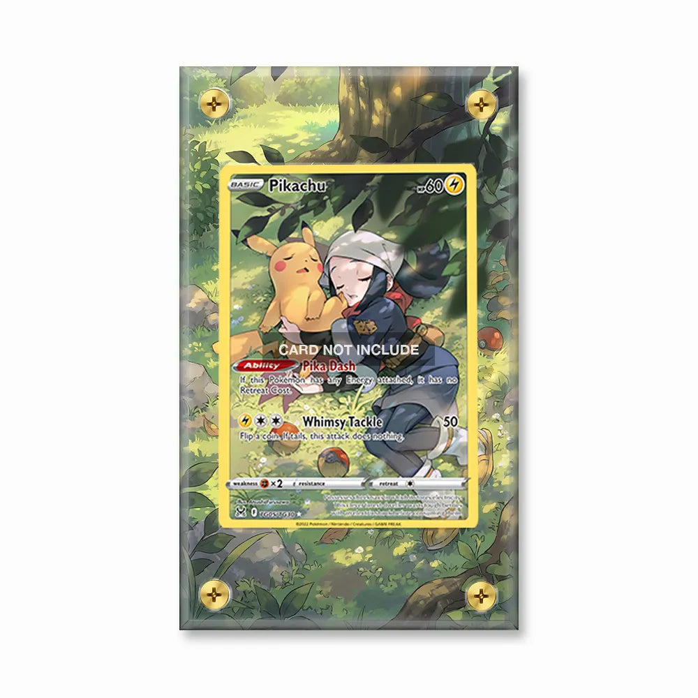 Pikachu TG05 Trainer Gallery Lost Origin Extended Art Display Cases - Screws Case - Front View