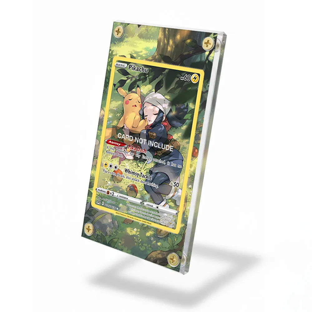 Pikachu TG05 Trainer Gallery Lost Origin Extended Art Display Cases - Screws Case - Side View